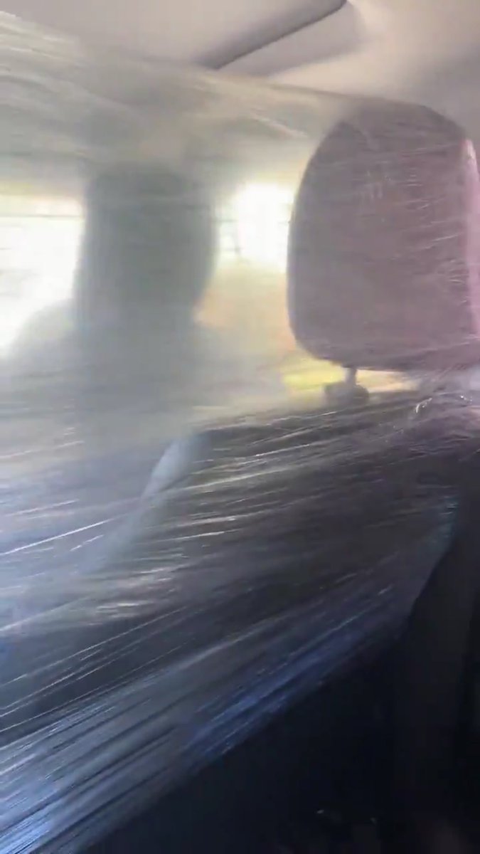Freedom_Taxis's tweet photo. Making an essential journey to work, supplies or a Covid vaccination? Purpose built Black Cabs are a safer way to travel. Sit behind a partition that was designed &amp; built to be easily cleaned &amp; disinfected. Imitated by many but don't risk your safety! Yes it's wood &amp; clingfilm 🤦🏽‍♂️ https://t.co/9x1fxszL9D