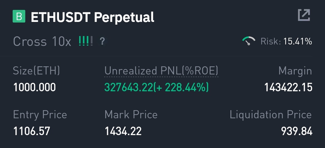 $100k trades were getting boring, so switched to $300k. Now give me $2k $ETH..