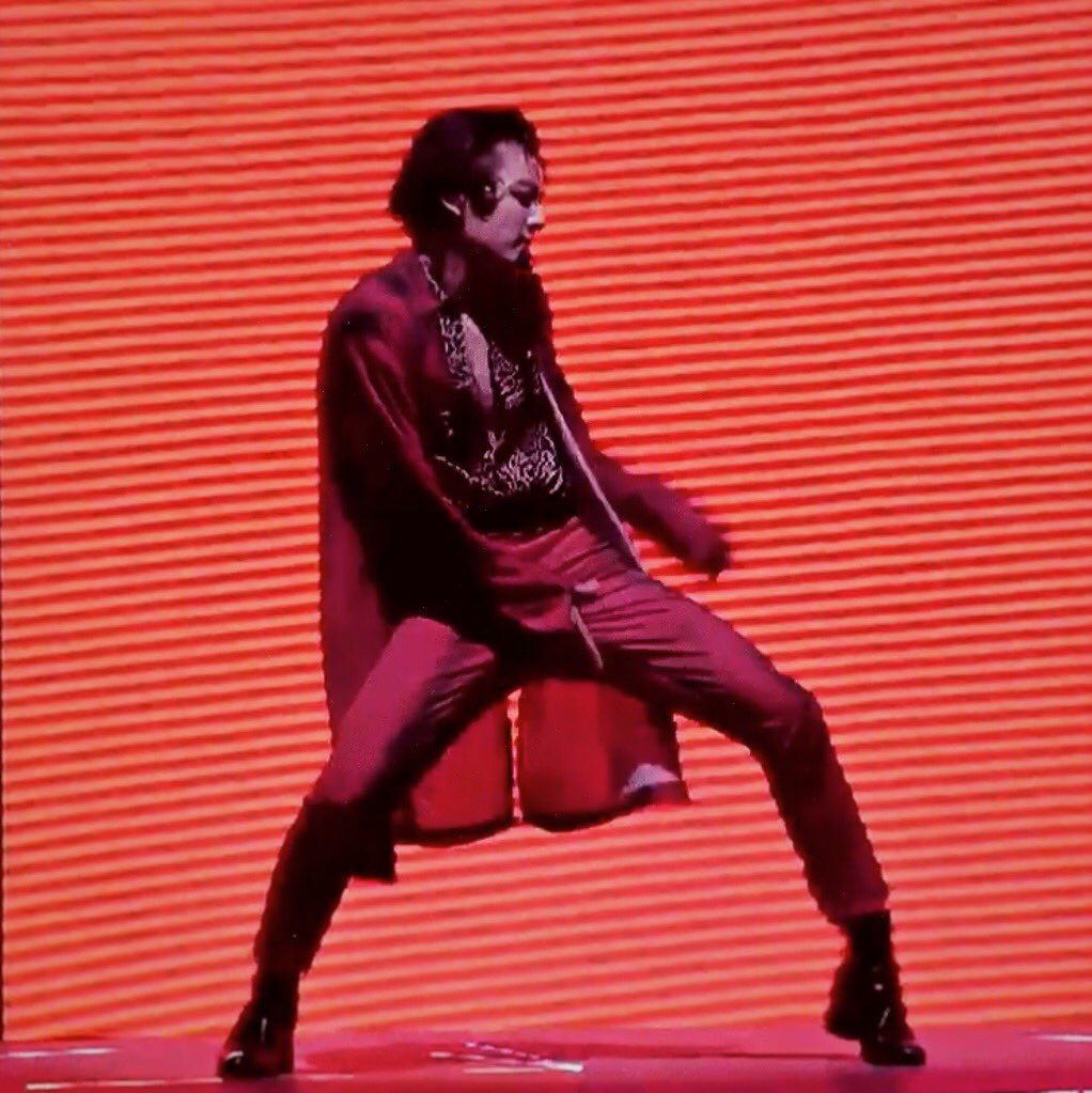 RED IS SO GOOD ON HIM