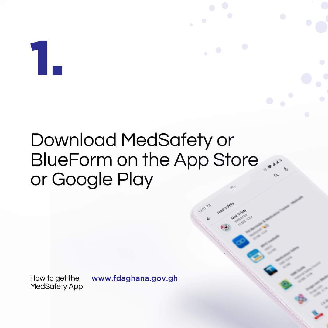 fdaghana_'s tweet photo. Did you know you can report side effect of medicines to the FDA by simply downloading the #medsafety app on your appstore? Follow the steps and you will not only be reporting but you can also get safety alerts of your medicines on your phone . #medicinesafety https://t.co/qRzhGpCvIG