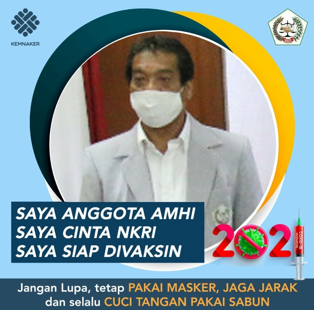 Kepada seluruh Anggota AMHI, mari kita dukung Vaksin Covid-19 yg sudah lama kita tunggu-tunggu. Vaksin ini halal dan suci pernyataan dari MUI untuk digunakan karena baru disuntikkan setelah BPOM mengeluarkan ijin penggunaan darurat.#sayaanggotaamhi #sayacitaNKRI #sayasiapdivaksin