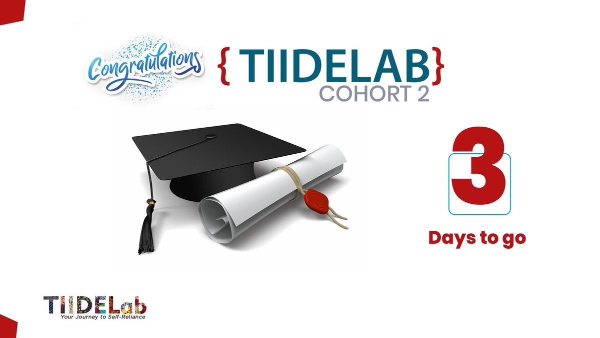 TIIDELab's tweet photo. #3daystograduation for Cohort 2!
#techfellowship #developers #softwaredevelopers #frontenddevelopers #backenddevelopers #100DaysOfCode #techcommunity #abujatechcommunity #lagostechcommunity https://t.co/nboSOZ7bqk