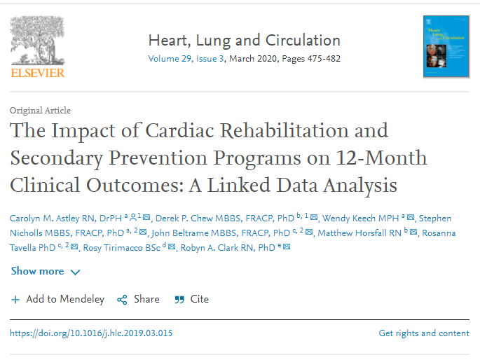 However, a recent  #Australian paper by  @AstleyFlind et al demonstrated only 30.2% of people were referred to CR and of those only 28.4% attended. What if uptake of  #cardiacrehab could be increased – what benefits could be achieved? (3/)