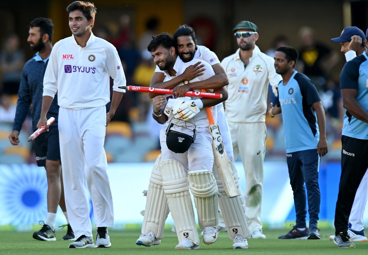 TheCricketerMag's tweet photo. 🇦🇺 vs 🇮🇳 | Australia taste Test defeat at the Gabba for the first time since 1988!

#AUSvIND https://t.co/KqH0neCjtk