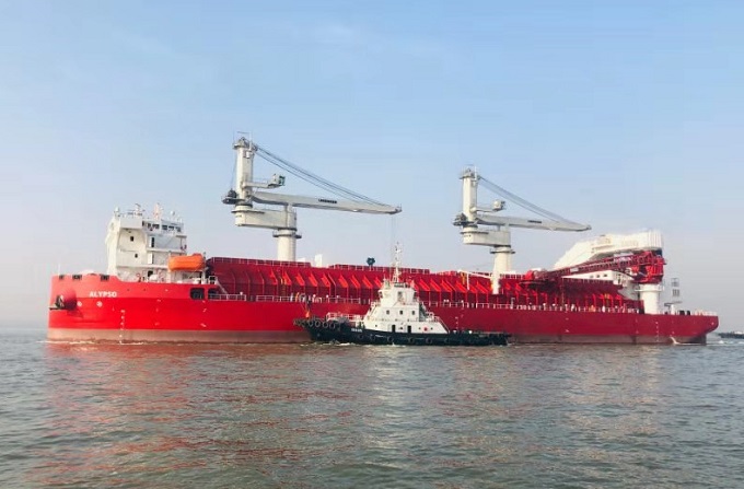 Chengxi Shipyard delivered self-unloading ship “ALYPSO”
#delivery #selfunloadingship #newbuilding
For more information, please click on the link below:
eshiptrading.com/News/View/16035