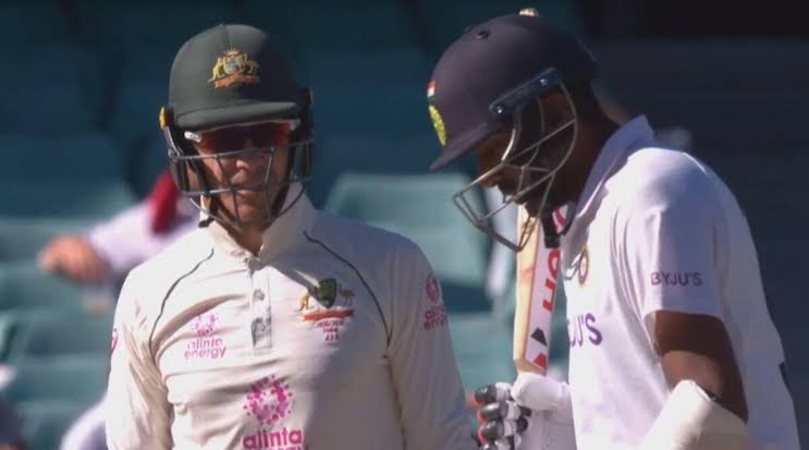 AjithPAbhilash's tweet photo. Someone to @ashwinravi99" see you at Gabba" what you saw ? @tdpaine36 🤣🤣  #AUSvsIND https://t.co/Jwox3kYXd2