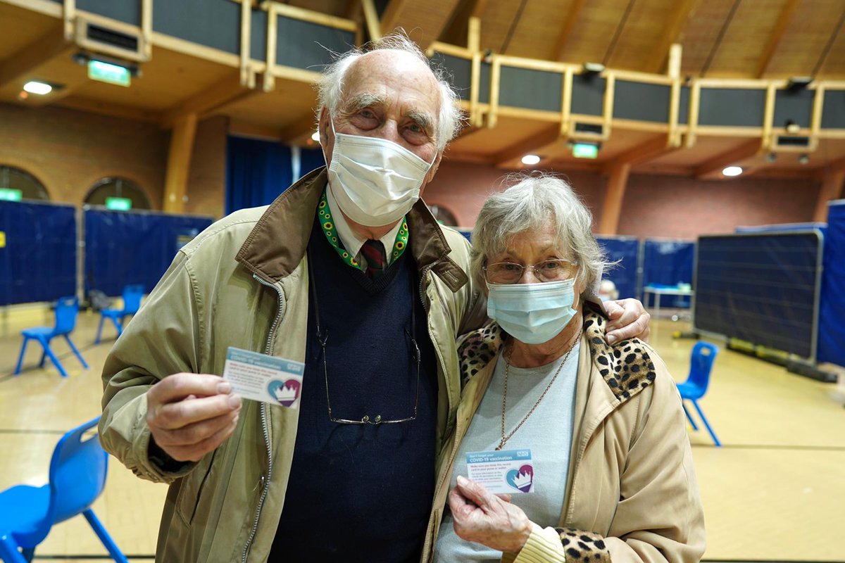 THREAD: Hard to get a handle on the moment yesterday as our large  #COVID19  #vaccination centre opened its doors at  @BHLIVE_UK's BIC in  #Bournemouth. So proud of all my wonderful  @DorsetHealth colleagues for their hard work and dedication. The faces of our patients say it all 