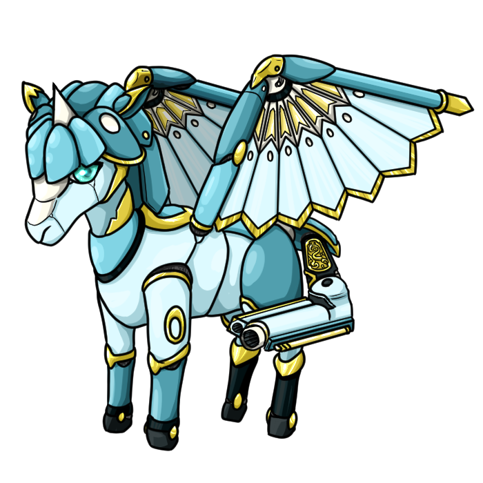 相田びさ 前回と同様 ブレイブサクセッション T Co 1tt1bkilyg 様よりご依頼いただき作成させていただきましたメカモンスターです ペガサス 銃 イラスト 絵描きさんと繫がりたい