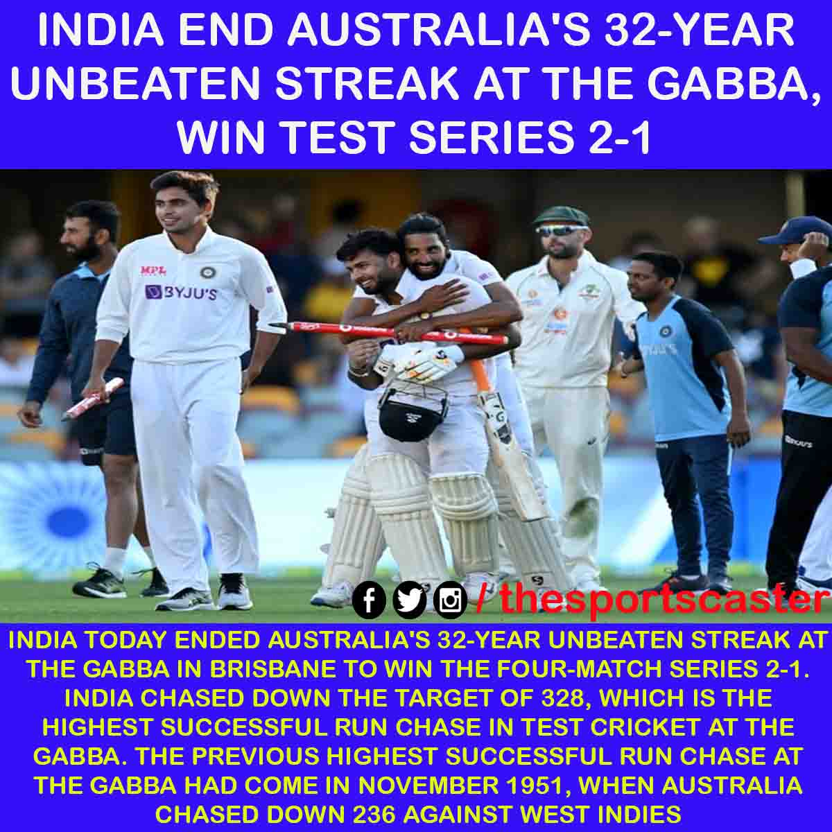 Sportscaster18's tweet photo. Goosebumps.. what a win!!
#INDvsAUS #testmatch #TeamIndia #RishabhPant #IndiavsAustralia https://t.co/wgExMp5Y0W