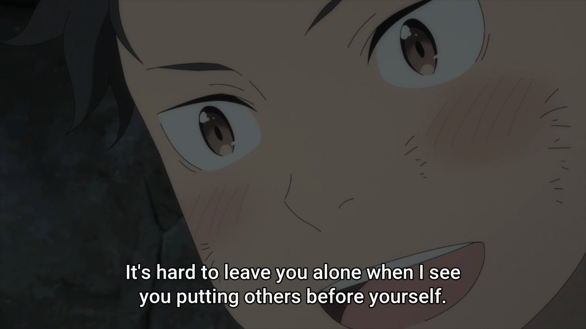 Then Subaru starts talking back and he starts telling her all these hurtful things that he can’t put up with her uselessness but he still loves her and everything about her,