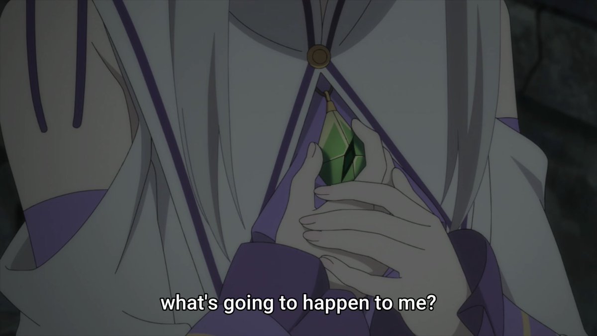 After, we learn that Emilia is afraid of getting her memories back and she’s afraid that she’s going to change