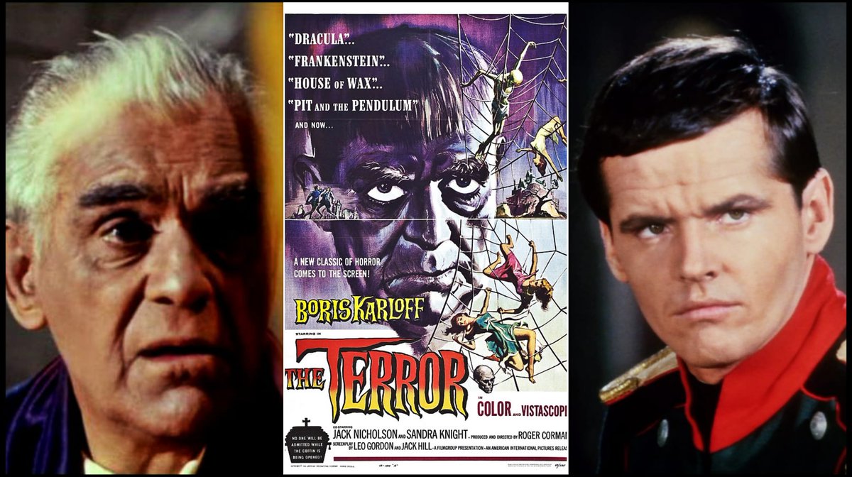  A funny anecdote is that ROGER CORMAN was still able to use the castle sets from 'THE RAVEN' for a few days where they shot some movies so they improvised 'THE TERROR' (1963). JACK NICHOLSON and BORIS KARLOFF starred in Corman's attempt to create his own ALLAN POE story.