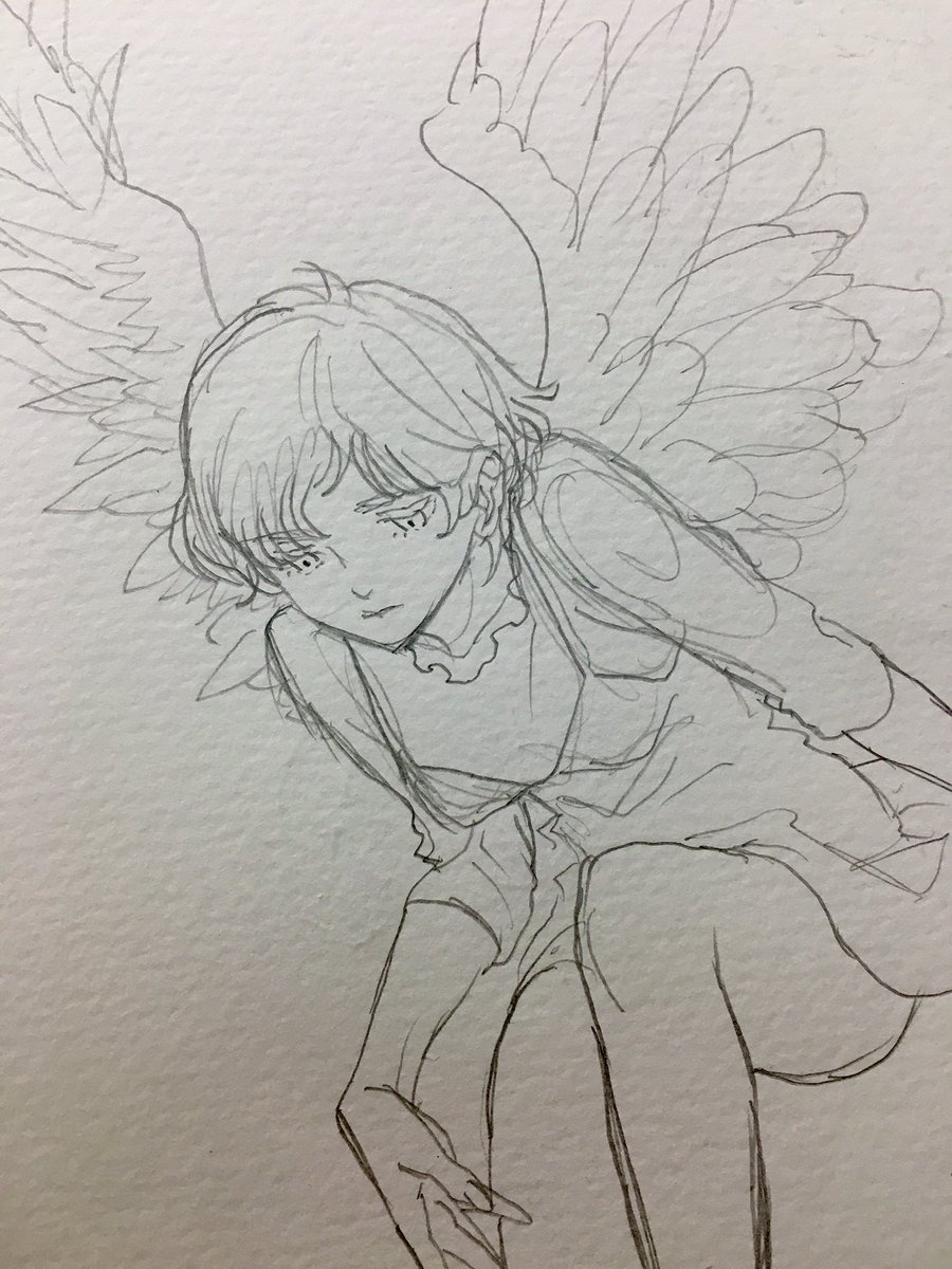 描かなすぎてやばいのでリハビリで落書き #落書き #創作