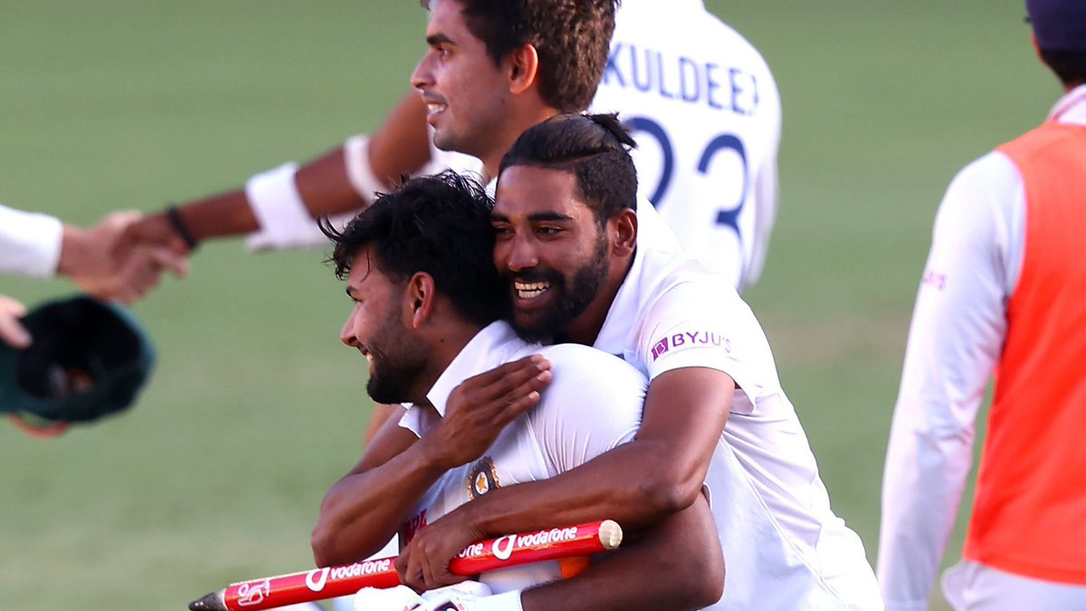 rahu28's tweet photo. One of the best test cricket match/series you can witness. Blessed to be able to witness this triumph. #INDvsAUS https://t.co/HH7p48e0Zv