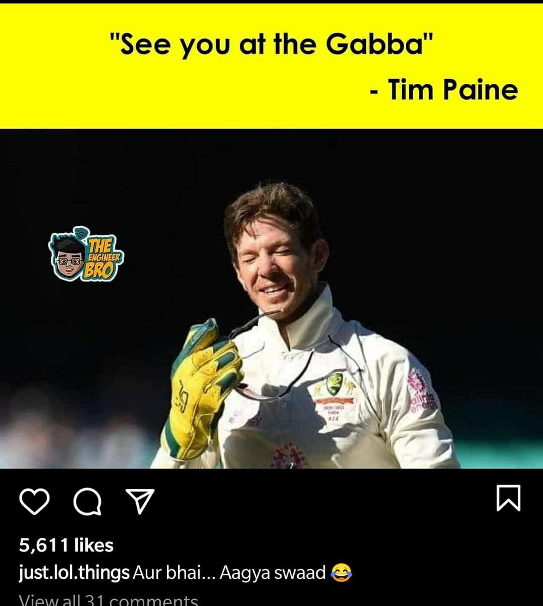 parth191's tweet photo. Hey @tdpaine36 I hope you’ve learned Hindi after this series. @BCCI @cricketcomau https://t.co/Bxb8J6P9Ay