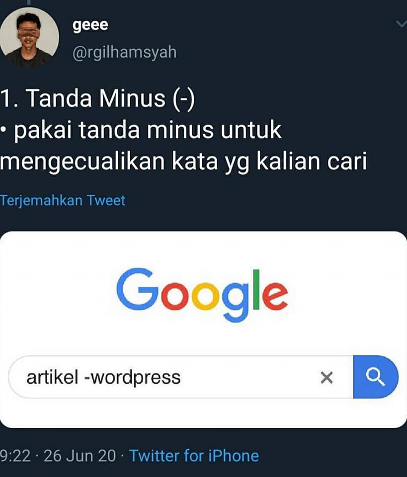 SinaranW's tweet image. Mesti ramai yang taktahu kan? Sangat berguna tau uols!

credit: Twitter rgilhamsyah 

 #google #googlehack #howtousegoogle #tipsgoogle