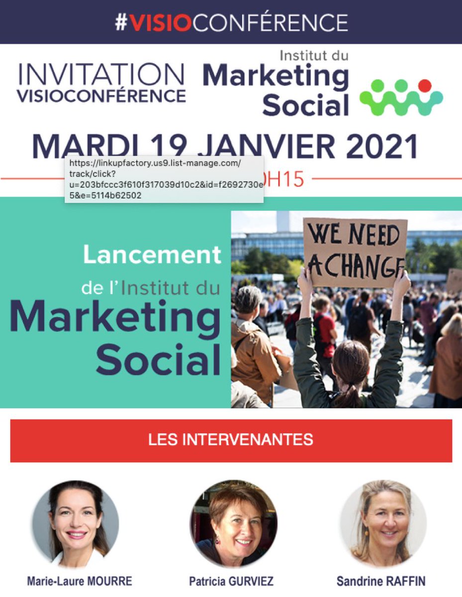 InstMarkSocial's tweet photo. Bienvenue à notre webinaire de lancement! #MarketingSocial #InstitutMarketingSocial #Prévention #Empowerment ⁦@sandrineraffin⁩ @LaureMourre @SilvyPAbr ⁦@sarleg⁩ le site Internet de l’IMS est en ligne ▶️ https://t.co/5euDuuGYv5 🙌🤩😊 https://t.co/BWv77QdGvn