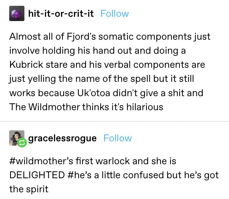 thread of my favorite critical role posts that i think about all the time
