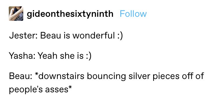 thread of my favorite critical role posts that i think about all the time