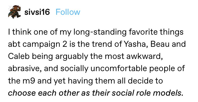 thread of my favorite critical role posts that i think about all the time