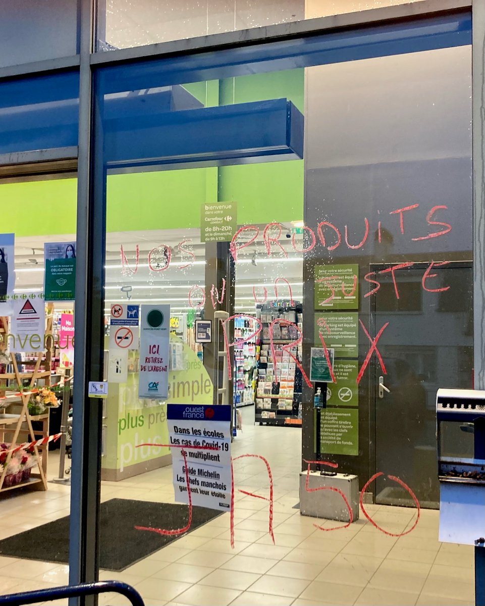 "Nos produits ont un juste prix" Des tags signés <a href="/JA_Manche/">JA Manche</a> sur le Carrefour de Picauville #Manche 
francebleu.fr/infos/agricult…