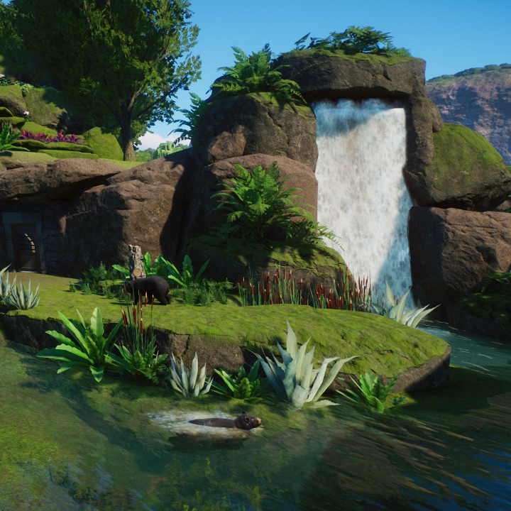 ninegems1's tweet photo. I built formosan black bear habitat. Create a natural cave-shaped shelter under a cabin balcony. Speed build video in here: https://t.co/AQADinZQYJ
#planetzoo https://t.co/20XNz4IdBd
