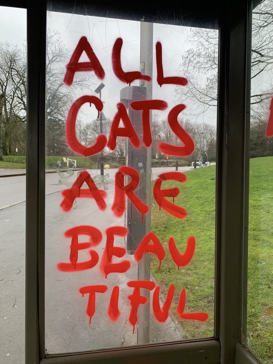 Surprisingly heartwarming graffiti at Alexandra Palace