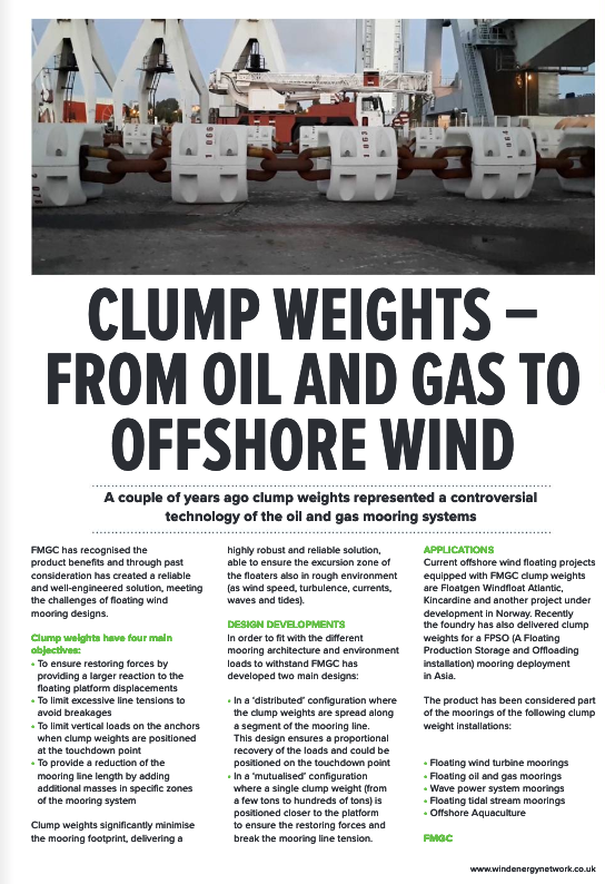 FariniaGroup's tweet photo. Thank you WindEnergyNetworkMagazne @windenergynet for inviting #FMGC to share its expertise on the development of clump weights. For more details on clump weights Arthur Quartier #clumpweights #offshoreenergy #offshore #oilandgas #foundry #fonderie #offshorewindenergy https://t.co/Z3iU4esCds