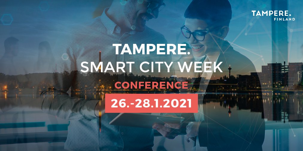 SmartTampere's tweet photo. Tampere Smart City Week event is for all the people interested in smart city development. The week is full of innovative, digital and sustainable urban solutions. Read more about #TSCW2021 and join us 👉 https://t.co/f5RhMBk2AN https://t.co/r2smnpYGoE