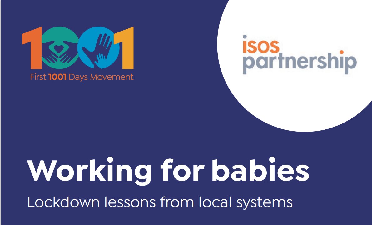 Today we launch  #WorkingforBabies on how local 0-2 services responded to  #Lockdown1. In  #Lockdown3 its findings are as relevant as ever. Download the report:  https://1001days.org.uk/workingforbabies but here is an overview of the key findings: 1/9