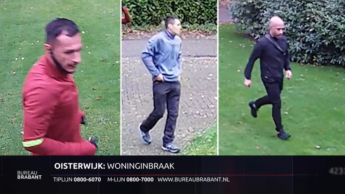 Deze 3 mannen worden gezocht voor een #woninginbraak in #Oisterwijk.