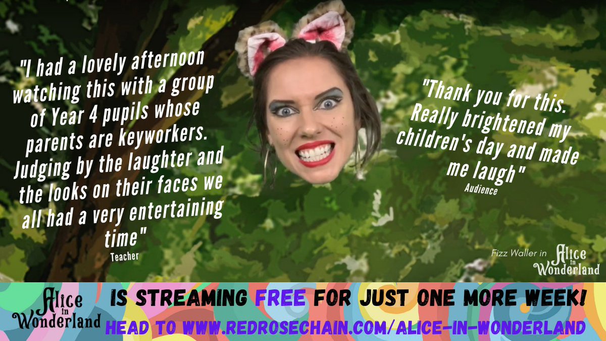 red_rose_chain's tweet photo. Why not watch Alice in Wonderland and complete our fun activity pack as part of today's home schooling? Just ONE more week to watch! https://t.co/nNWHYjnSeQ https://t.co/3axpW31Hcw