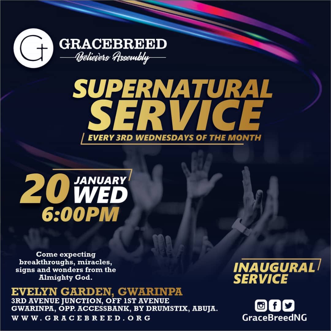 gracebreedng's tweet photo. Connect with us this Wednesday for an awesome experience like never in Godβs presence. ππΎπ₯
#SupernaturalService
#fastforward
#FastforwardConsolidated
#21days
#gracebreed
#raisingbalancedbelievers
#SnapshotOfNewTestamentChurch https://t.co/f0CCN5ztJ3