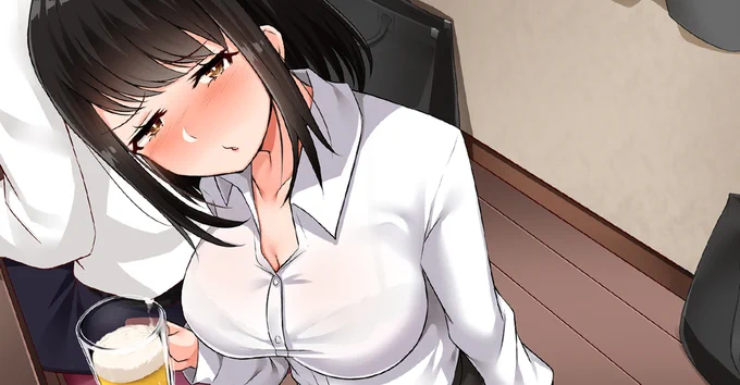 先輩～、どこみてるんですかぁ～❤️? 