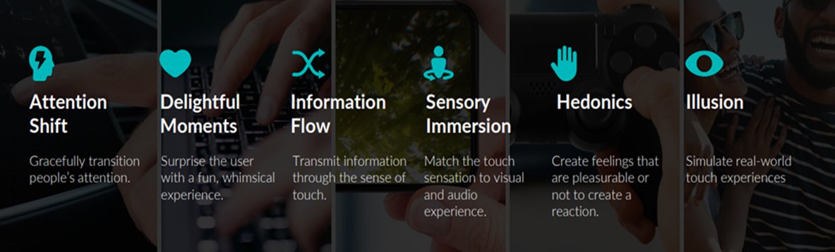 Company is a pure-play on haptic technology