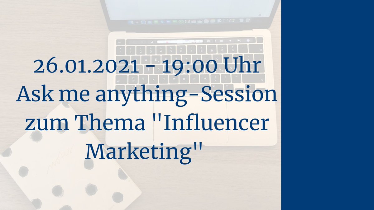 Wie verändern Influencer die PR-Branche und was hat das alles mit Tik Tok zu tun? 
Findet es heraus: Am 26.01.2021 um 19:00 Uhr 👍 Dort sprechen wir mit <a href="/anja_are/">Anja Rechtsteiner</a> und Niclas Müller von <a href="/Zeichenmangel/">ressourcenmangel</a> über dieses und andere Themen 😊
Anmeldungen unter hallo@kommect.de
#unidue