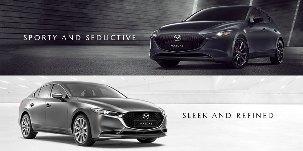 Mazda_SA's tweet image. The Mazda3 Sedan &amp;amp; Hatchback represent two unique personalities. Which Mazda3 speaks to you? bit.ly/2XKWJsw