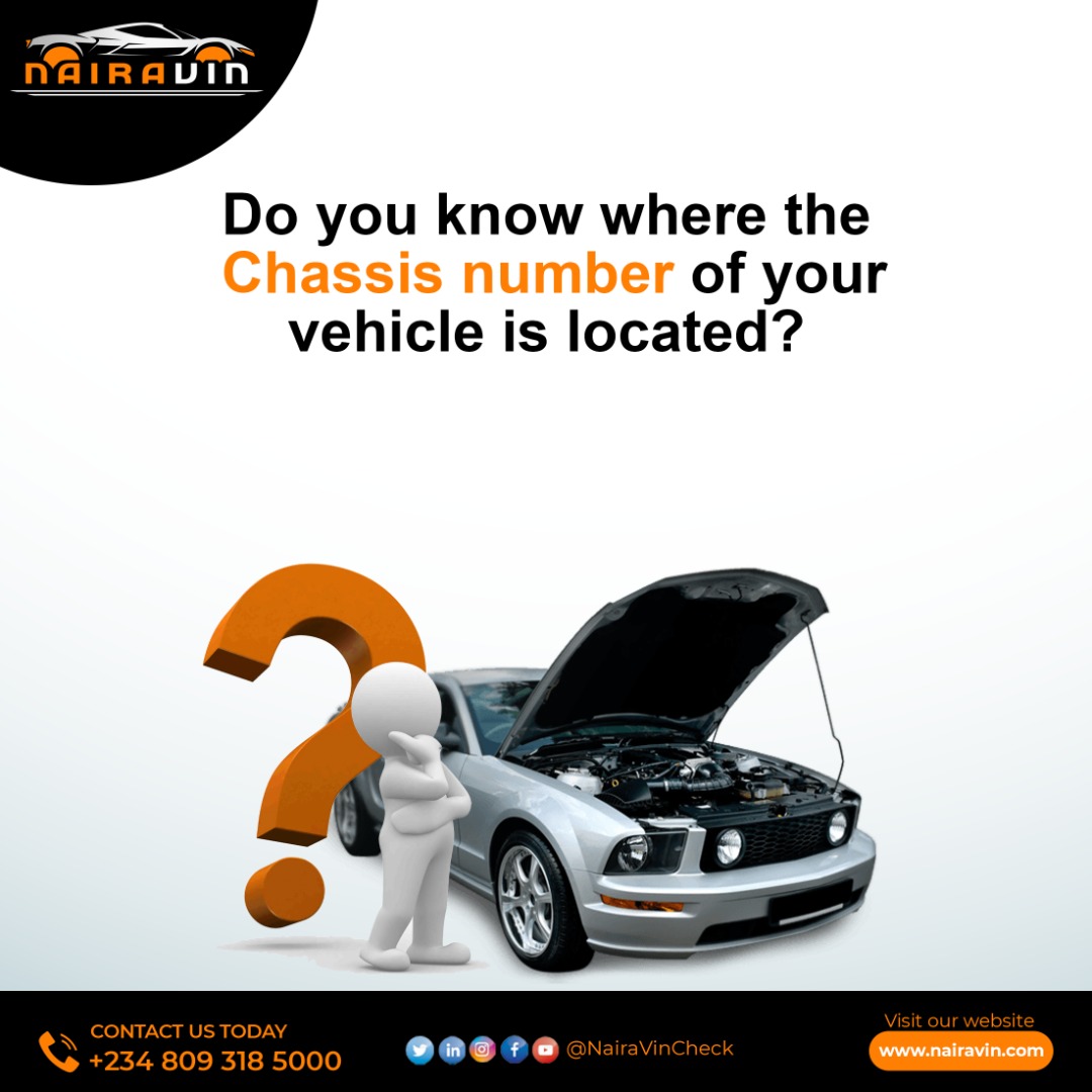 Knowing where your chassis number is located is very important.
#cars #CHASIS #CarKnowledge   #vin #vehickereport #carHistory #vehiclevin #carreport