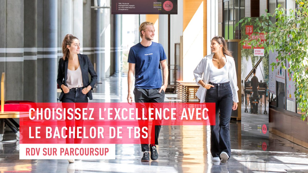 tbs_education's tweet photo. Et si vous rejoigniez une Grande Ecole de Management après votre #Bac21 ? C'est possible avec notre #BachelorTBS ! 👍
Retrouvez-nous sur @parcoursup_info et expliquez-nous vos motivations ! Nous sommes impatients de les connaître ! 😉
➡https://t.co/YElGqvhjUM
#Parcoursup https://t.co/Nrizm8Xg1s