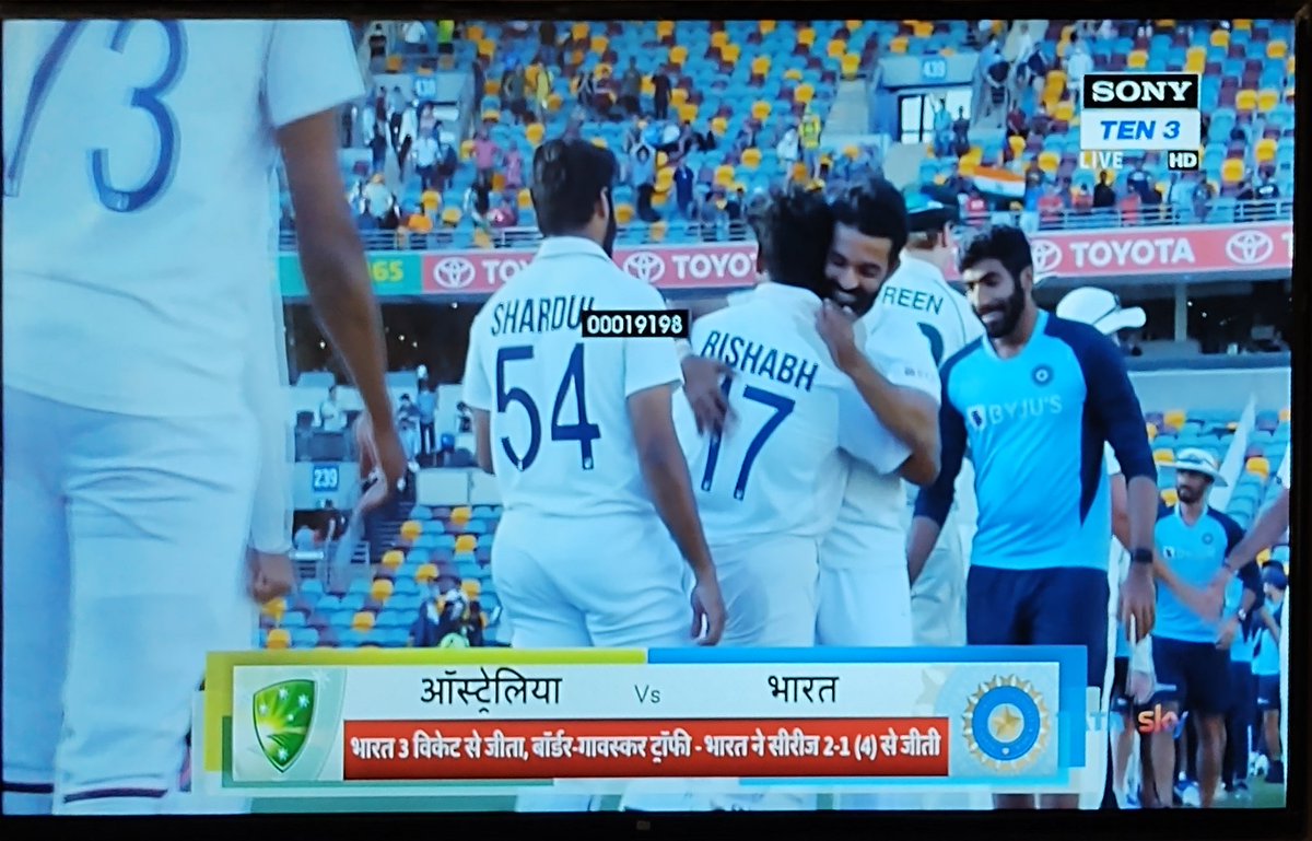 iamPradip1's tweet photo. Extraordinary Test...
Extraordinary performances....
Historic win ! #INDvAUS #TestCricket #TeamIndia 🇮🇳✌🏻 https://t.co/KUyDHD8oOP