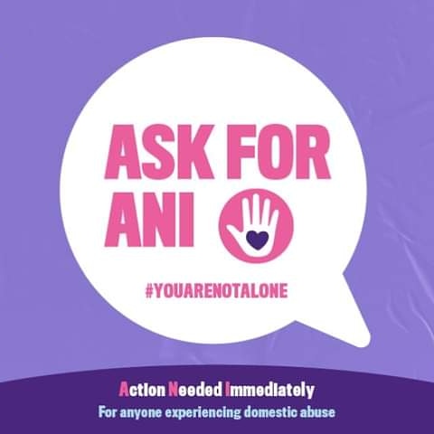 The government has teamed up with independent pharmacies & @BootsUK to launch a domestic abuse Ask for ANI codeword scheme.
The scheme allows those at risk or suffering to discreetly signal they need help & support.
Look out for this sticker 🖐💜
#youarenotalone #askforani https://t.co/Y1OGNU2BwP
