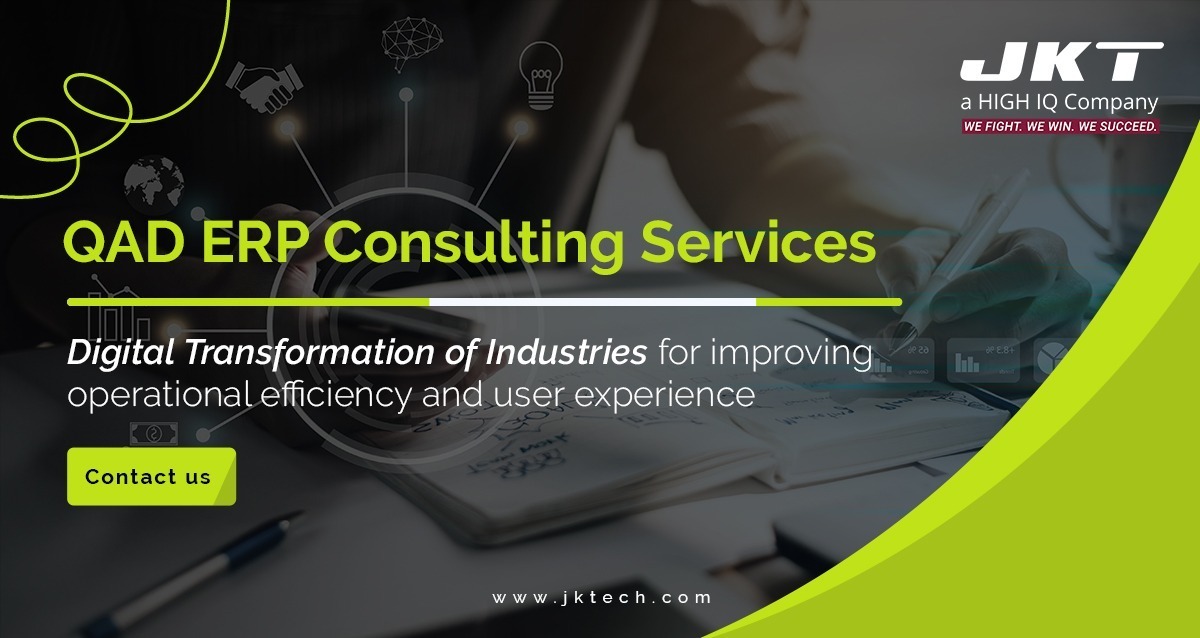 JKTechnosoft's tweet photo. #JKTechnosoft's #QAD #ERP service works parallelly with any technology to optimize your journey of efficient enterprise by planning, designing and managing your systems simultaneously.
Contact Us - https://t.co/NwHqfTBYFA
#DBA #QADERP #Technology #JKTDBAServices #Database https://t.co/ELXmWWuSaw