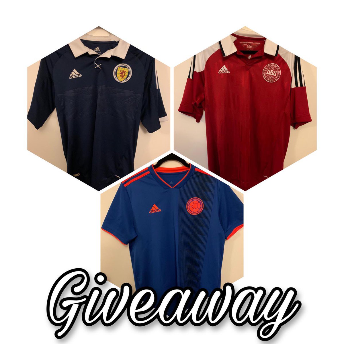 ⚽️⚽️GIVEAWAY⚽️⚽️
To celebrate the launch of our new twitter page we are giving away one of these three shirts!
All you have to do to enter is:

1️⃣ Follow <a href="/DjmKits/">DJMFootballKits ⚽️</a> 
2️⃣Retweet this tweet
3️⃣Tag two mates 

Its as simple as that 😎
Competition ends after 100 retweets 
Good luck 🤞🏻
