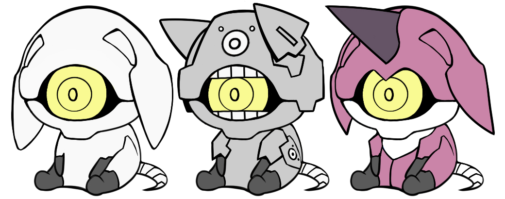 色が判明した記念のドグちゃんズです(過去絵の塗り直し) 