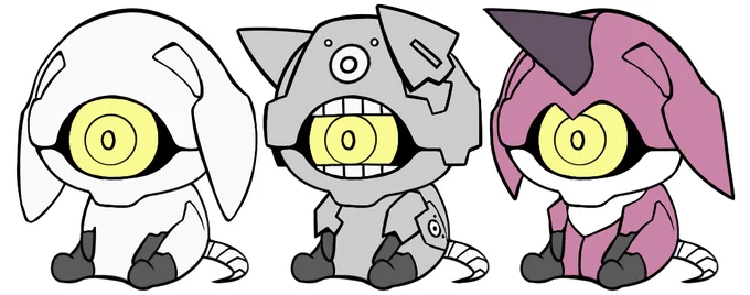 色が判明した記念のドグちゃんズです(過去絵の塗り直し) 