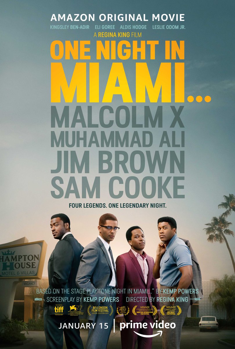 Musa Okwonga On Twitter 1 Recently Watched One Night In Miami The Story Of A Night Where Muhammad Ali Malcolm X Jim Brown And Sam Cooke All Hung Out And I Would
