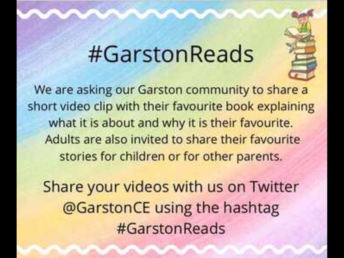 We are looking forward to hearing all your book recommendations. Remember use the hashtag #GarstonReads <a href="/RainbowEduMAT/">Rainbow Education MAT</a> <a href="/ReadingatLLP/">Reading at LLP</a>