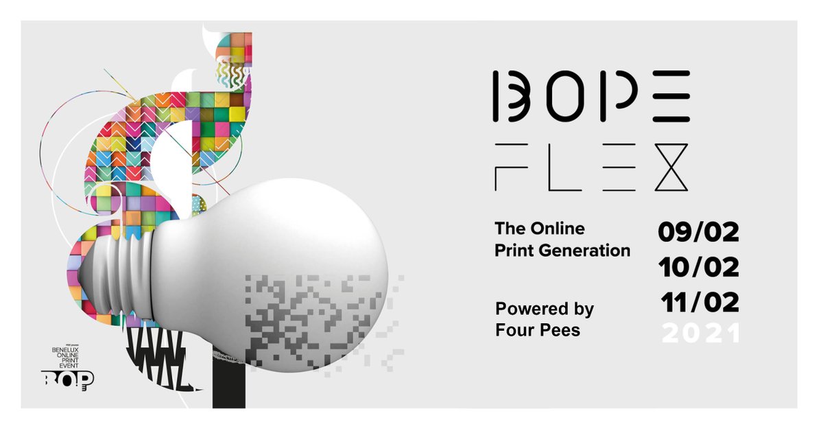 Our partner <a href="/VIGCbe/">VIGCbe</a> starts 2021 with a new event: #BOPE21. From 9 until 11 February several key note speakers will show that graphic entrepreneurs have clearly embraced online print. How? You will learn that and much more at the event. Check for more: vigc.be/bope/