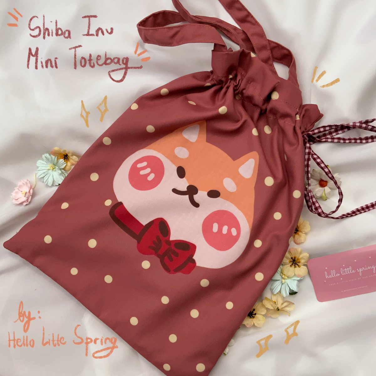 maySpringHappen's tweet photo. Limited ready stock

[Shiba Inu Mini Totebag]

IDR 115k/pcs
___

Ukuran : +/- 29cm x 38 cm
Bahan : Baby Canvas
___

Keterangan:
- Model serut
- Dilapisi kain di dalamnya
___
DM us for order!

ps. if you like tgcf please let us know! we have something for you 🥰 https://t.co/aak6BEfP0s
