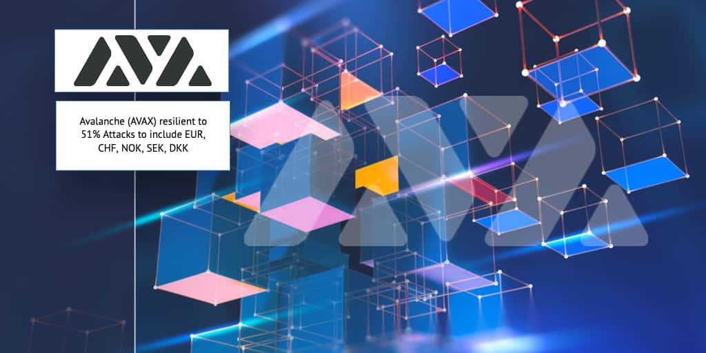 TheCurrencyA's tweet photo. 📣 Avalanche (AVAX) resilient to 51% Attacks to include EUR, CHF, NOK, SEK, DKK
🔗: https://t.co/ElDyifYjqh
#⃣: #cryptonews #Avalanche #Avax #51Attacks #EUR #CHF #NOK #SEK #DKK
🟢 : @avalancheavax https://t.co/xrddVTGbTp